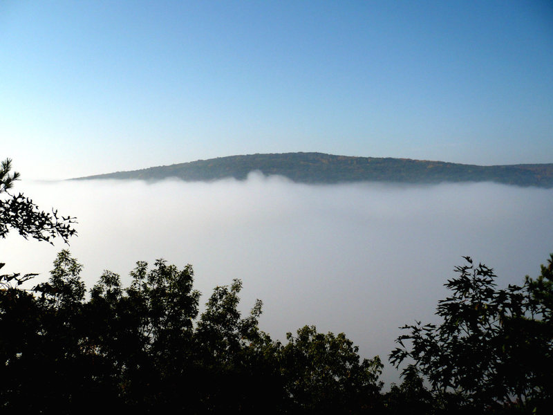 Devil's Lake from the top of the Old Sandstone bluff. 10/18/08<br>
<br>
photo by: John Knoernschild