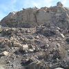 Post October 2008 fire.  The Front wall / Jesus Wall area.