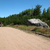 Northern Wisconsin bouldering (Wolf Rock)