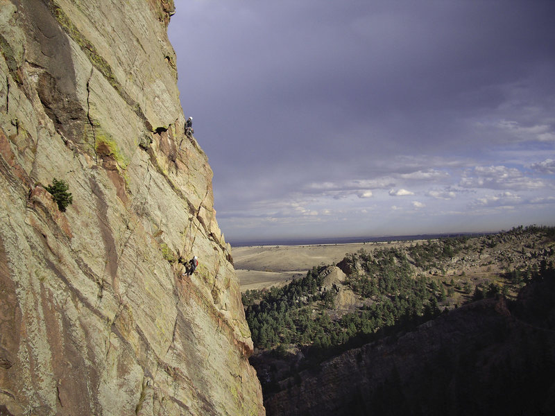 Climbers on Anthill Direct. November '08.