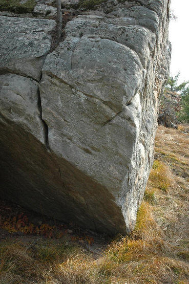Climb the slopey bulge