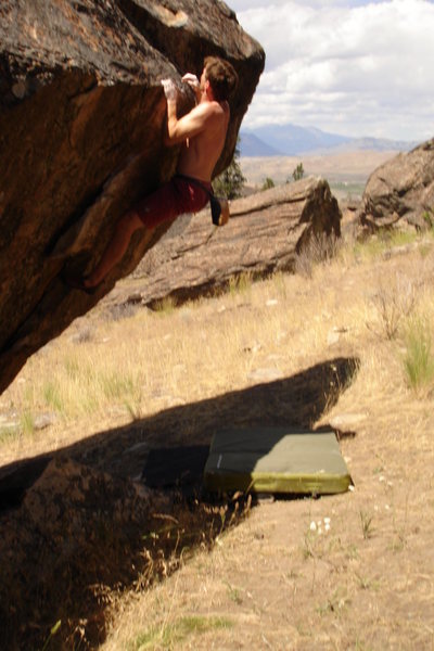 Bouldering in the Okanogan Valley, Washington (2008). Photo by Allison F. (age 7).