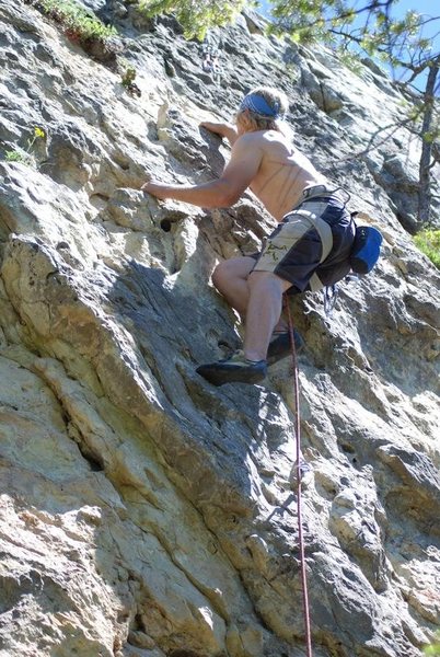 Some climbing in Montana.  It was by Bozeman.