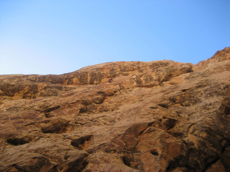 Lance near the top of the pitch
