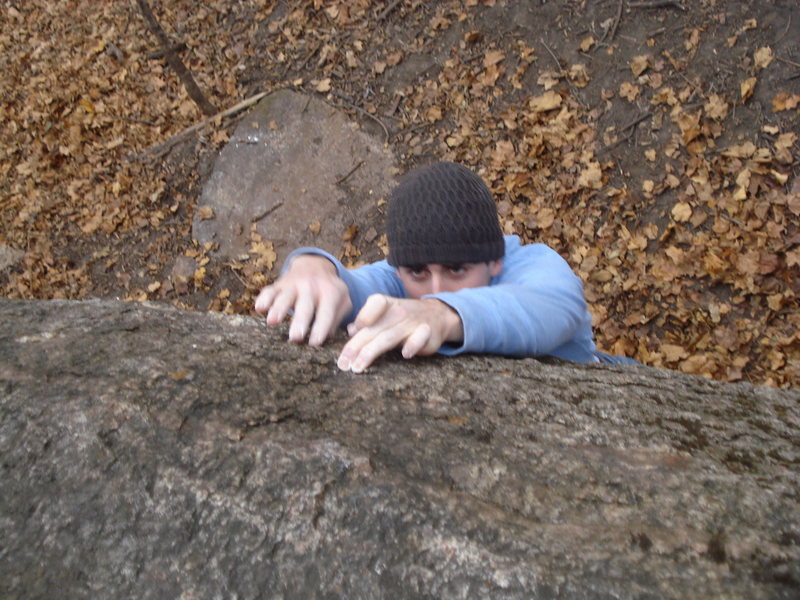 Small crimps before the slopey top.