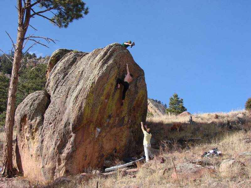 Ian entering the No Fall Zone.