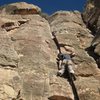 Using the crack like I did make this route easier than 10a.