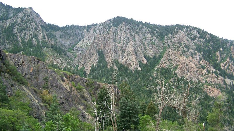 Rock Climbing in Generator Ribs, Big Cottonwood Canyon