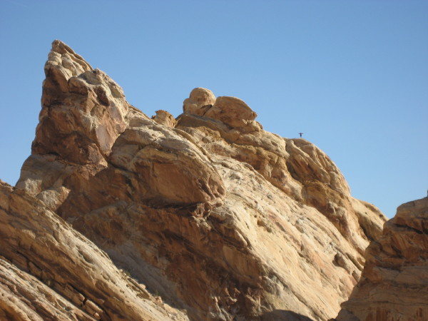 THe Figure on the Skyline is the photographer taking pics of Andy and Scot on Day of Atonement