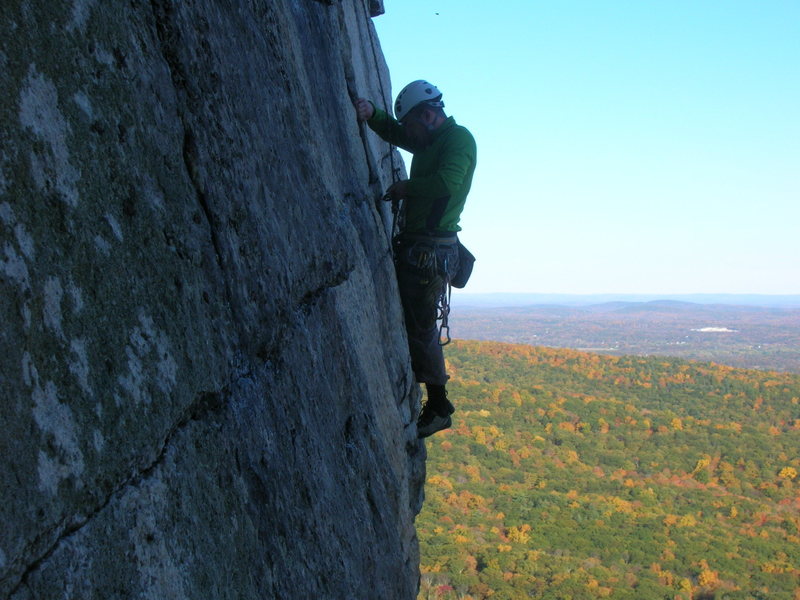 Brandon (really this time) high exposure, with some beautiful Gunks foliage in the back...