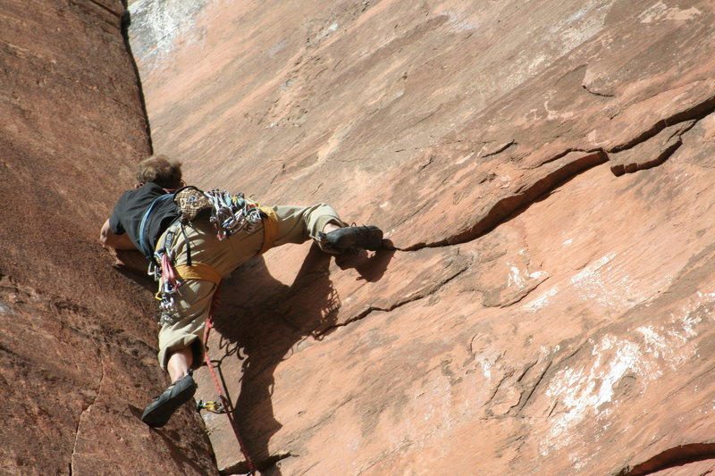 Start of the crux