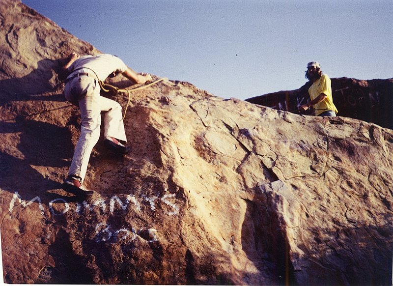 My brother Doug Odenthal on Mommies Boys Left. Check out the bowline with no coil.