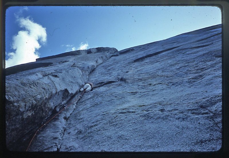 Doug Robinson leading the first pitch of Central Pillar of Frenzy.