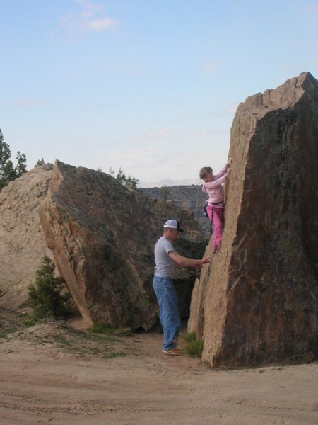 More of my niece bouldering at Unaweep