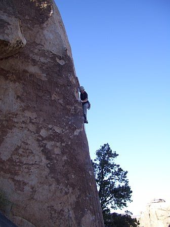 caughtinside pimps his way up Alf's Arete.