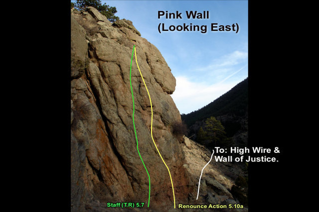 Left Wire (Pink Wall) looking east.