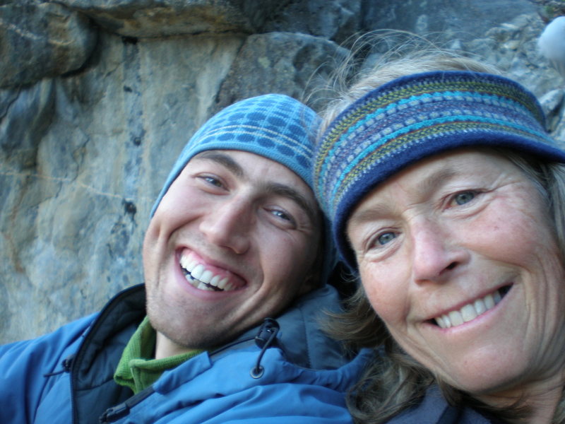 Me and Dee Thomas taking a break on the East Ledges descent of El Cap