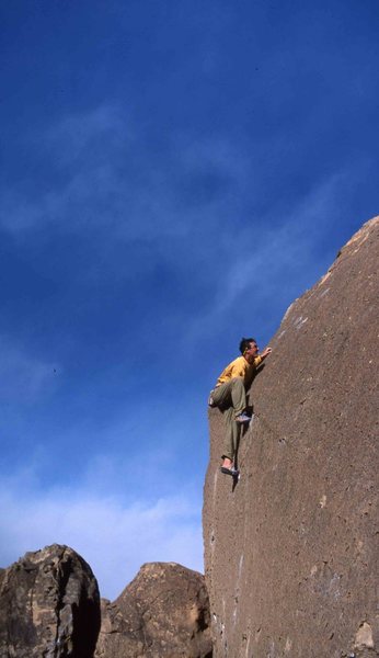 Eric Whitbeck pulling onto the slab.