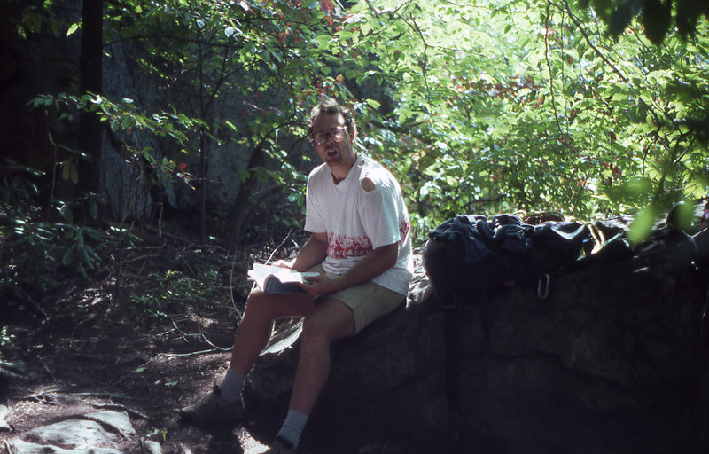 Dave Pagel is among the most accomplished climbers in Minnesota. He is currently enjoying a moment of confusion at West Virginia's New River Gorge.