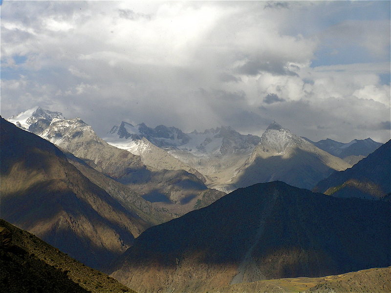 The Deosai mountains as seen from the village of Rama near Astor