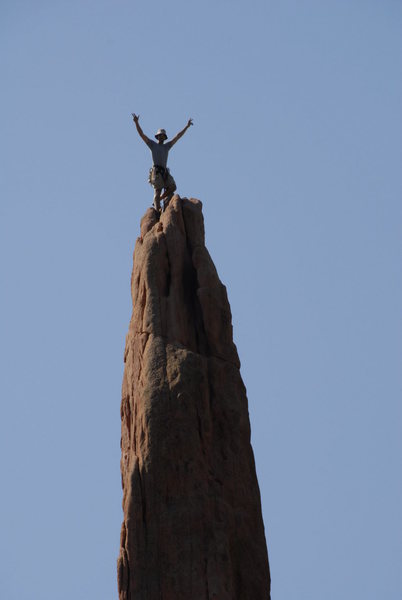 me on top of Montazuma's tower, Garden of the Gods, Colorado Springs