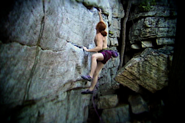 Luke on The Traps classic "The Sting". The Gunks. New Paltz, NY.