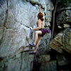 Luke on The Traps classic "The Sting".  The Gunks.  New Paltz, NY.