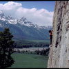 Bob Horan climbing at Blacktail Butte.