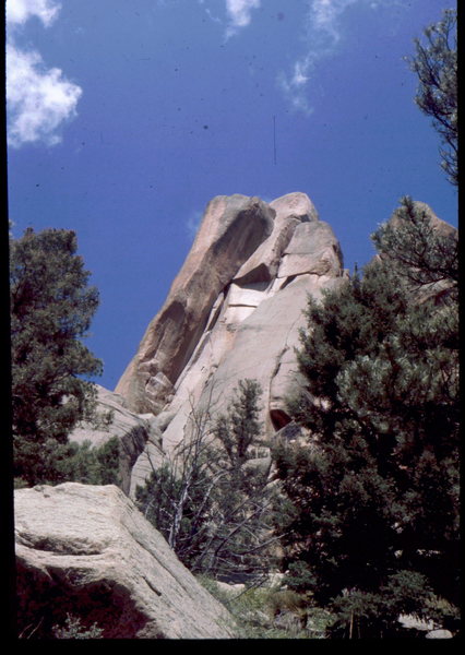 Looking up at Wunsh's Dihedral. Photo: Bob Horan Collection.