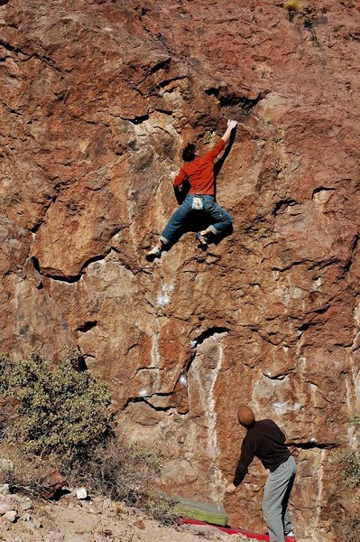At the top of the difficulties, photo by Linda Wong.