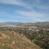 Downtown Riverside and beyond from the Beehive Wall, Mt. Rubidoux  