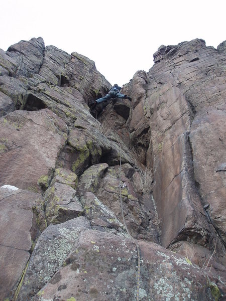 Stemming at the top.