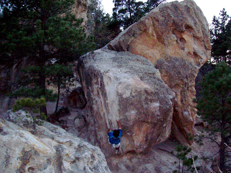 Bouldering at Ute Valley, before the Bouldering Colorado presentation.