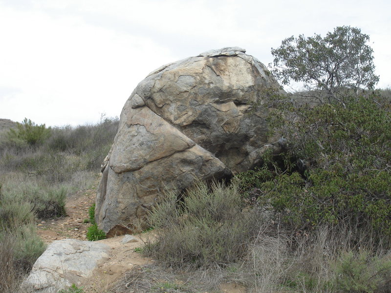 Climbing in 20 Point Boulder, San Diego County