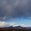 Rainbow over the Eastern Sierra, as viewed from the rim of the Upper Gorge.