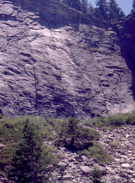 Lover's Leap Area, and The Line Route which follows a perfect multi-pitch finger crack .