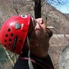 Joey belaying for Gregg on "Triumverate" 5.4 on the NJ side of the DWG