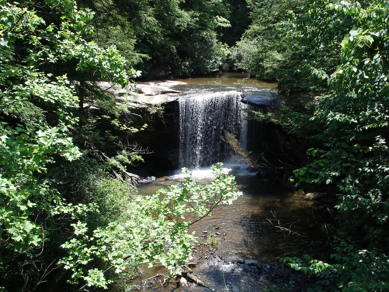 One of many beautiful waterfalls found throughout West Virginia's New River Gorge region.