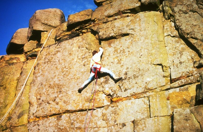 Rock Climbing in Quarry Face, United Kingdom