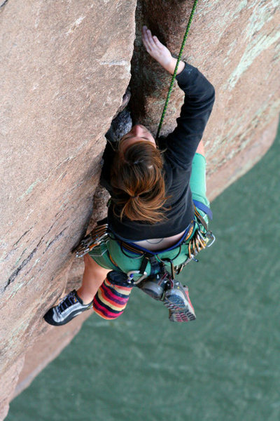 Leah's final approach. i tried capturing the best for quality of this route