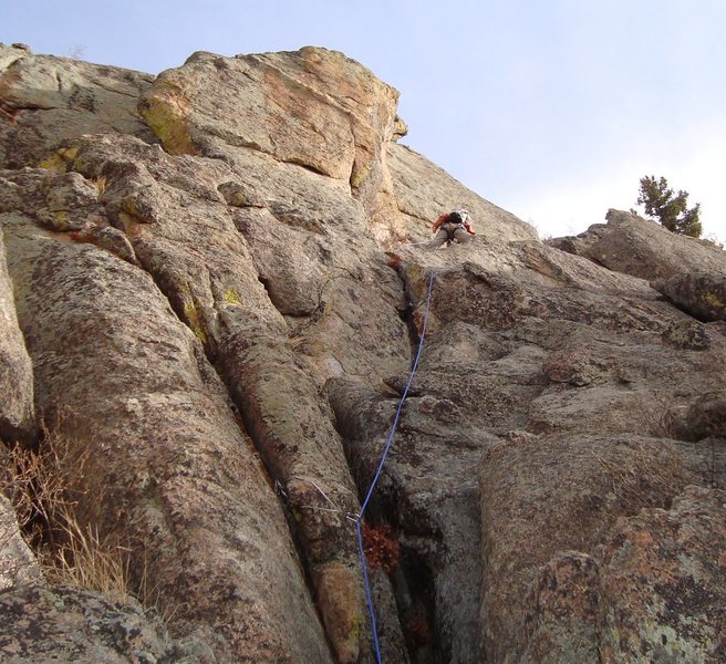 Myself just below the fun part of the route.