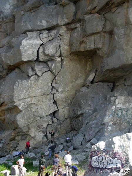 One of the more popular climbs at The Quarry