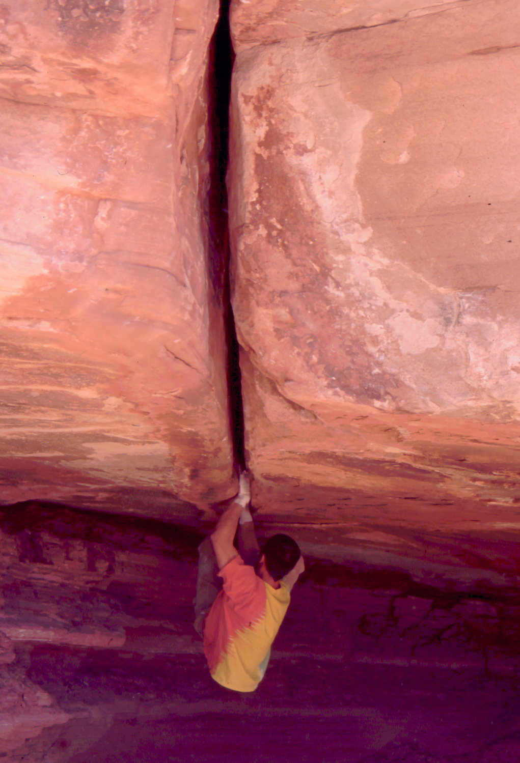 Bouldering above Moab, photo Bob Horan