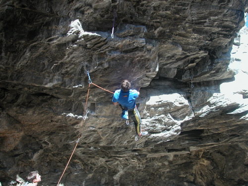 Leaving the rest after the first crux of Stone Cold Head....