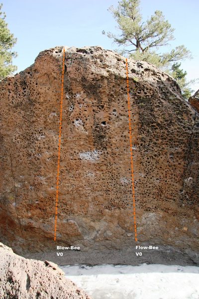 Hawkins Boulder North Face Left Center Topo