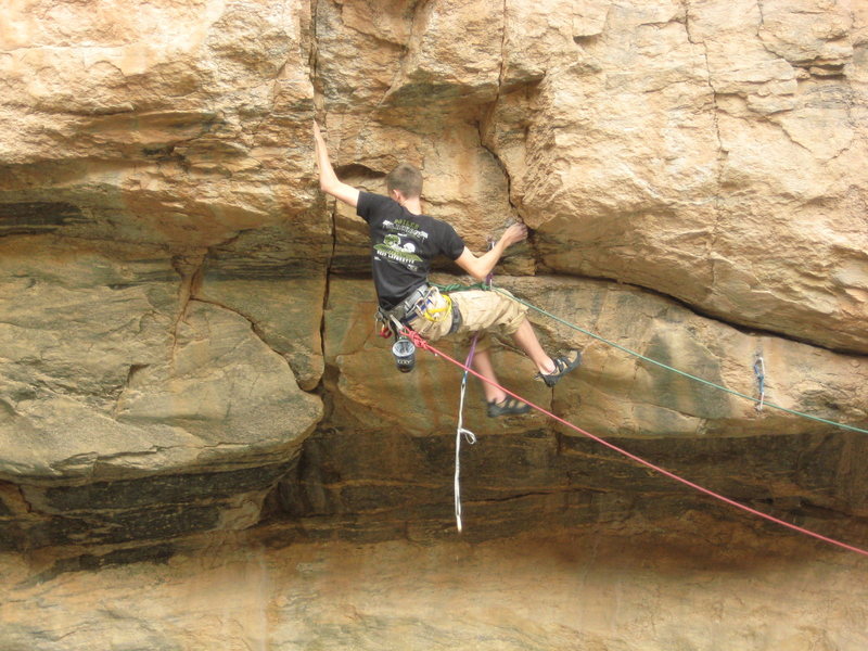 Pretty big move through crux on Hydroponics