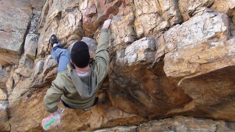 Niccum on the traverse.