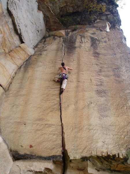A good view of the whole climb.