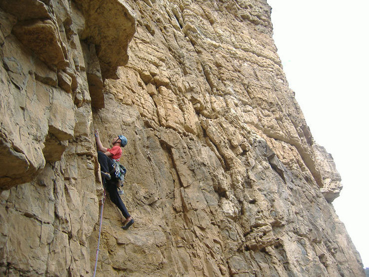 Pitch 6 on Mudflap Girl, Glenwood Canyon.