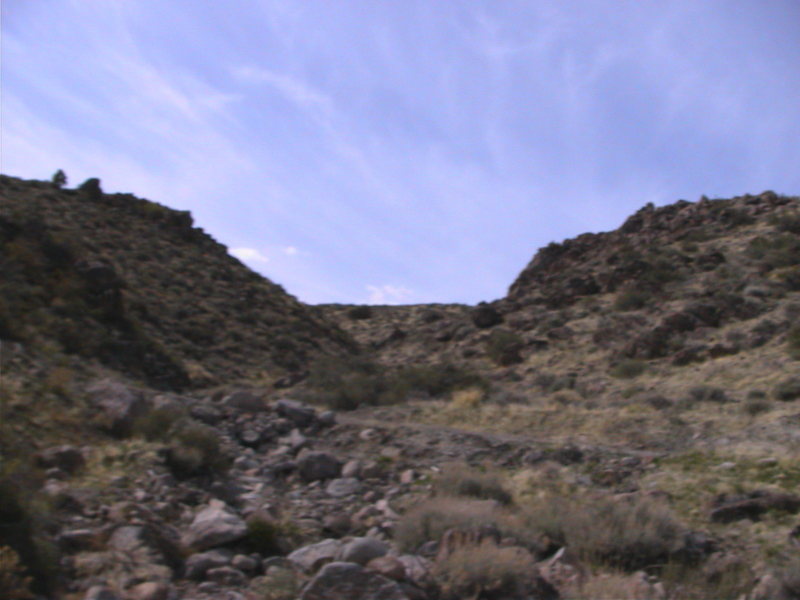A view of the ravine boulders.